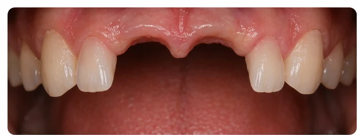 Ukázka nasazení Denticor: umístění náhrady a tvarování jejího nosiče DentiFlex · 1